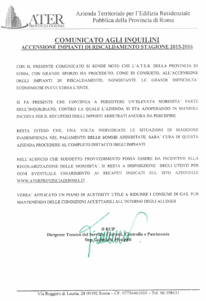 Comunicato